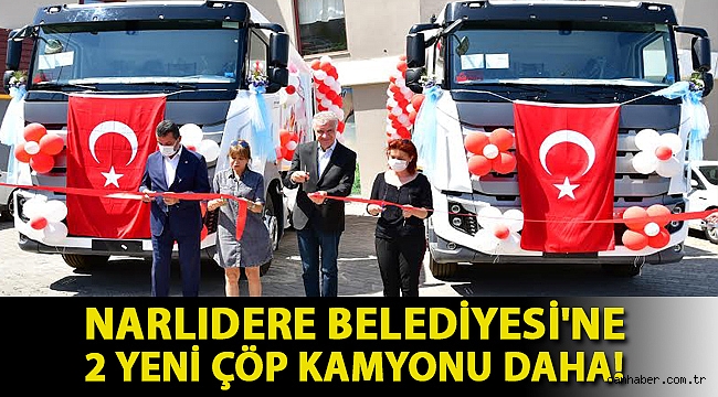 Narlıdere Belediyesi'ne 2 yeni çöp kamyonu daha!