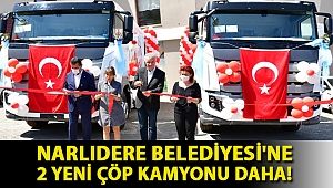 Narlıdere Belediyesi'ne 2 yeni çöp kamyonu daha!