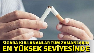 Pandemi döneminde sigara kullananlar tüm zamanların en yüksek seviyesinde