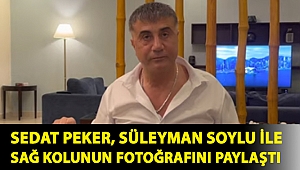 Sedat Peker, Süleyman Soylu ile sağ kolunun fotoğrafını paylaştı