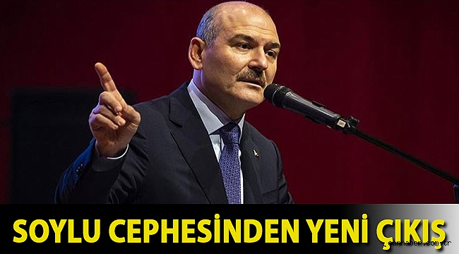 Soylu cephesinden yeni çıkış