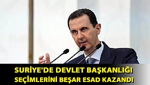 Suriye'de devlet başkanlığı seçimlerini Beşar Esad kazandı