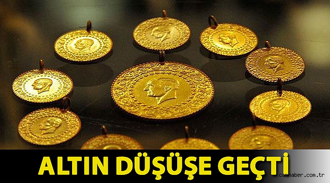 Altın düşüşe geçti
