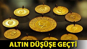 Altın düşüşe geçti
