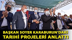 Başkan Soyer Karaburun’daki tarihi projeleri anlattı: “121 milyon liralık yatırımla tüm altyapı sorunlarını çözüyoruz”