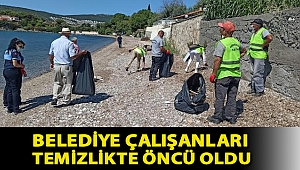 Belediye çalışanları temizlikte öncü oldu