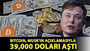 Bitcoin, Musk'ın açıklamasıyla 39,000 doları aştı
