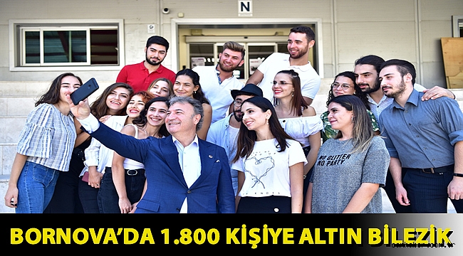 Bornova’da 1.800 kişiye Altın Bilezik