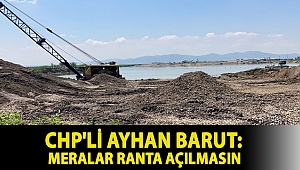 CHP'li Ayhan Barut: Meralar ranta açılmasın