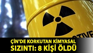 Çin'de korkutan kimyasal sızıntı: 8 kişi öldü