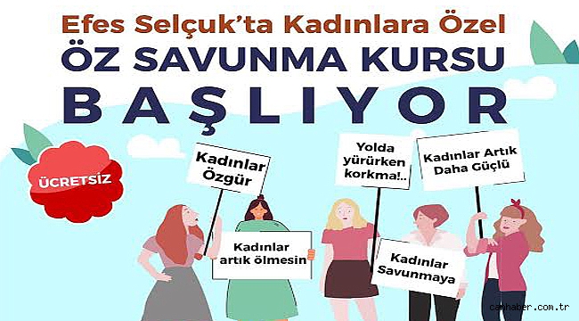 EFES SELÇUK’TA KADIN ÖZ SAVUNMA EĞİTİMLERİ BAŞLIYOR