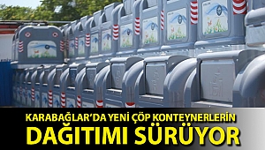 Karabağlar’da yeni çöp konteynerlerin dağıtımı sürüyor