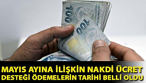 Mayıs ayına ilişkin nakdi ücret desteği ödemelerin tarihi belli oldu