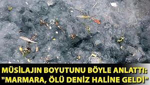 Müsilajın boyutunu böyle anlattı: