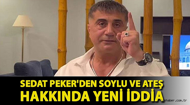 Sedat Peker'den Soylu ve Ateş hakkında yeni iddia