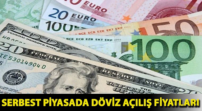 Serbest piyasada döviz açılış fiyatları