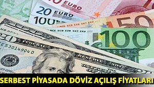 Serbest piyasada döviz açılış fiyatları