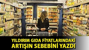 Yıldırım gıda fiyatlarındaki artışın sebebini yazdı