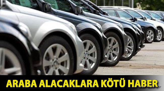 Araba alacaklara kötü haber