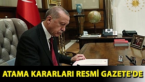 Atama kararları Resmi Gazete'de