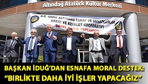 Başkan İduğ’dan esnafa moral destek: “Birlikte daha iyi işler yapacağız”