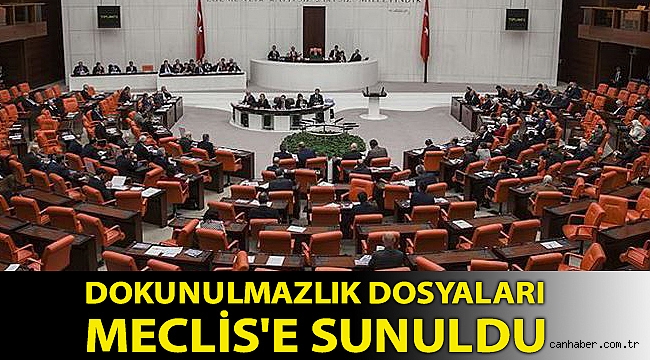 Dokunulmazlık dosyaları Meclis'e sunuldu