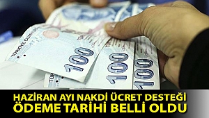 Haziran ayı nakdi ücret desteği ödeme tarihi belli oldu