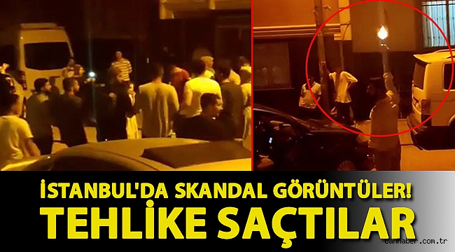 İstanbul'da skandal görüntüler! Tehlike saçtılar