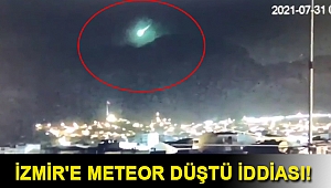 İzmir'e meteor düştü iddiası! Sosyal medyayı heyecanlandıran görüntü