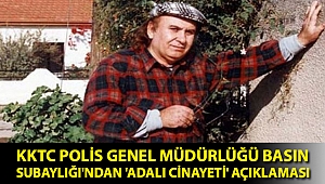 KKTC Polis Genel Müdürlüğü Basın Subaylığı'ndan 'Adalı cinayeti' açıklaması