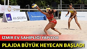 Plajda büyük heyecan başladı