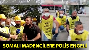 Somalı madencilere polis engeli