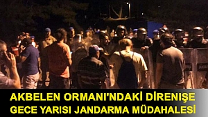Akbelen Ormanı'ndaki direnişe gece yarısı jandarma müdahalesi