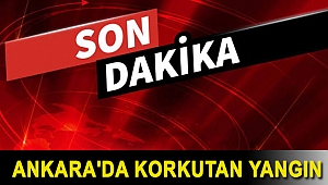 Ankara'da korkutan yangın