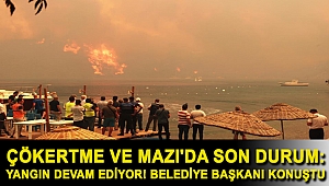 Çökertme ve Mazı'da son durum: Yangın devam ediyor! Belediye Başkanı konuştu