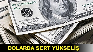 Dolarda sert yükseliş