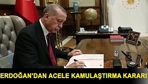 Erdoğan'dan acele kamulaştırma kararı