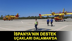 İspanya'nın destek uçakları Dalaman'da