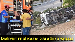 İzmir'de feci kaza: 2'si ağır 3 yaralı