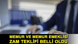 Memur ve memur emeklisi zam teklifi belli oldu