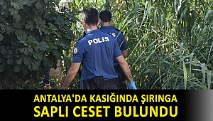 Antalya'da kasığında şırınga saplı ceset bulundu