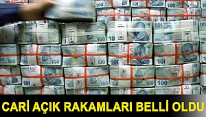 Cari açık rakamları belli oldu
