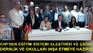 CHP'den eğitim sistemi eleştirisi ve çağrı: Derslik ve okulları inşa etmeye hazırız!