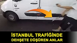 İstanbul trafiğinde dehşete düşüren anlar