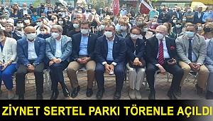 Ziynet Sertel Parkı törenle açıldı