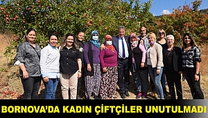 Bornova’da kadın çiftçiler unutulmadı