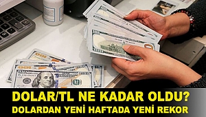 Dolar/TL ne kadar oldu? Dolardan yeni haftada yeni rekor