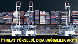 İthalat yükseldi, dışa bağımlılık arttı