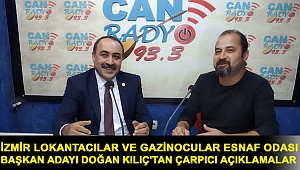 İzmir Lokantacılar ve Gazinocular Esnaf Odası Başkan Adayı Doğan Kılıç'tan Çarpıcı Açıklamalar