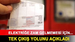 Kahveci, elektriğe zam gelmemesi için tek çıkış yolunu açıkladı